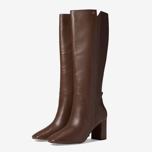 Cole Haan Chrystie Chestnut Brown Knee High Leather Boots size 5